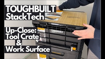ToughBuilt StackTech Tool Crate & Work Surface Close-Up