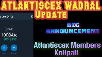Atlantiscex Exchange Withdrawal Updates || अटलांटिस एक्सचेंज | Atlantic Trade #atlantis @PewDiePie