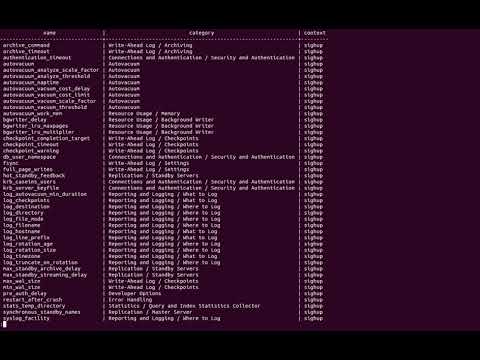 Curso de PostgreSQL Administração 18 -  Reload