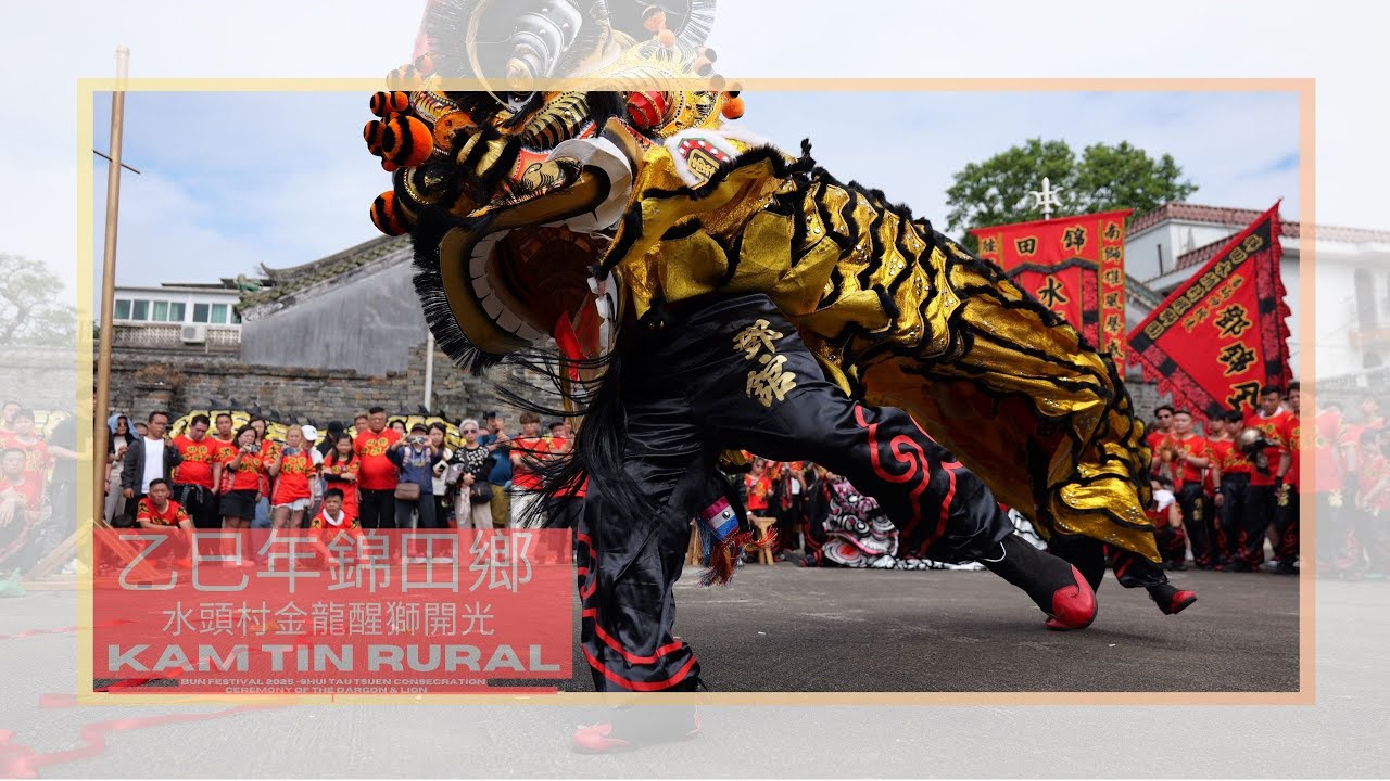 乙巳年錦田鄉水頭村金龍醒獅開光Kam Tin Rural Bun Festival 2025 Shui