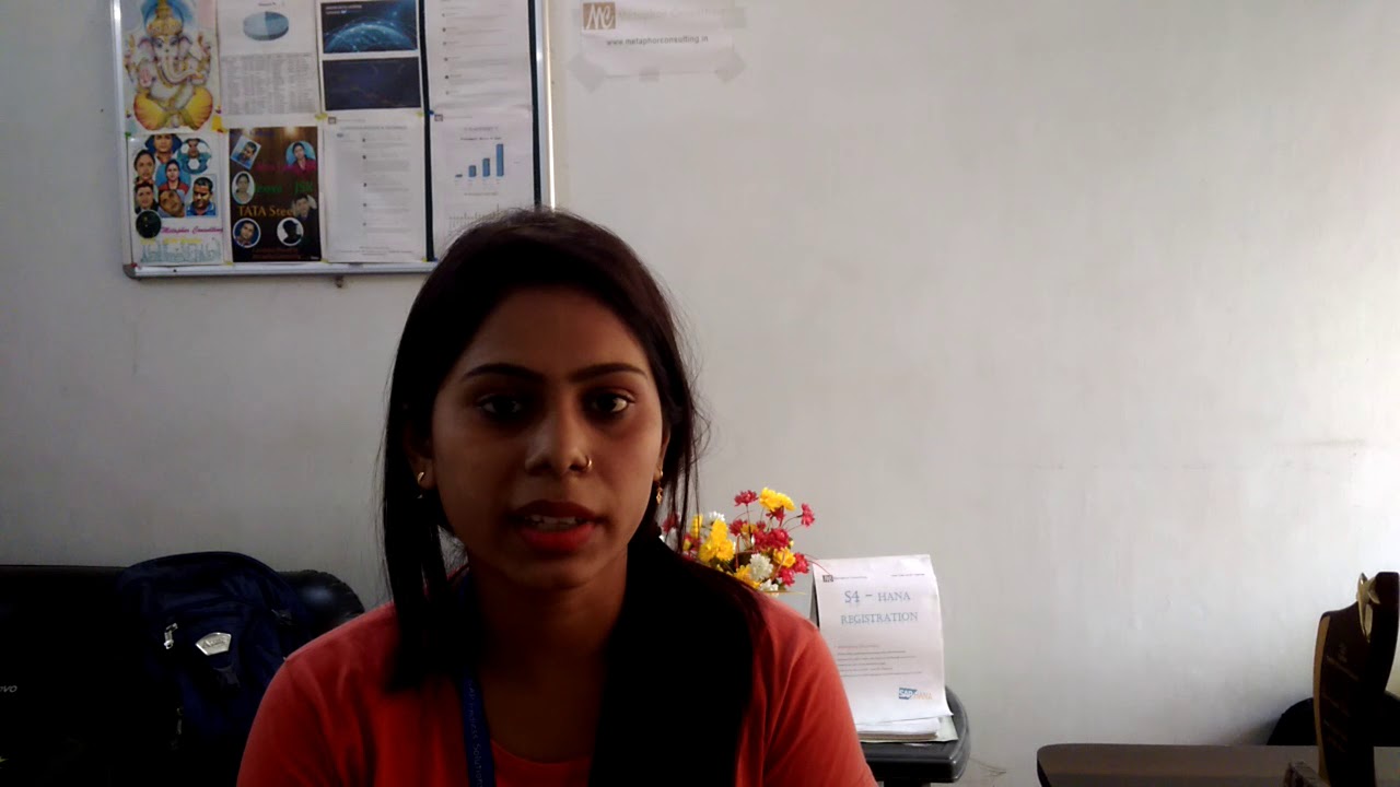 Sangita (SAP - MM Training) review and good will towards Metaphor Consulting