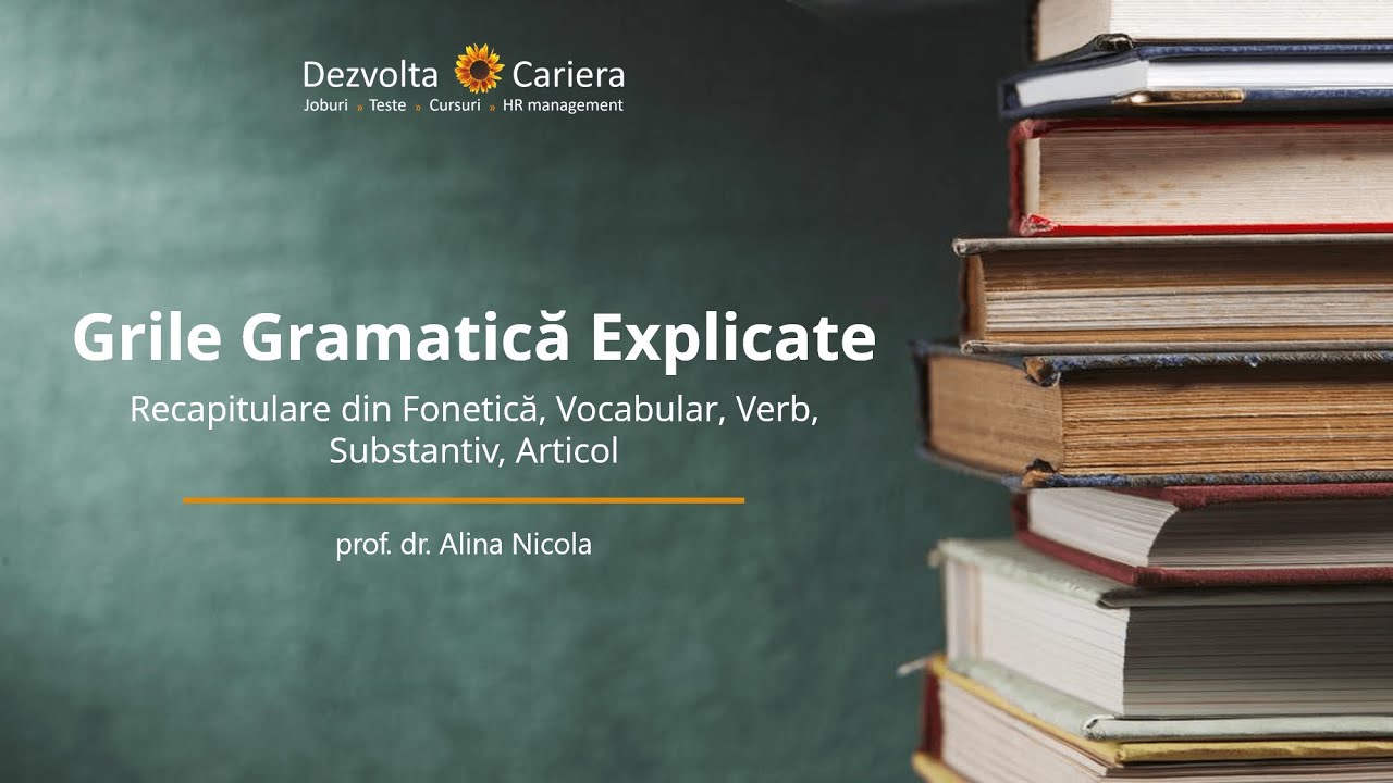 Recapitulare din fonetica, vocabular, verb, substantiv, articol înainte de lecția Adjectivul