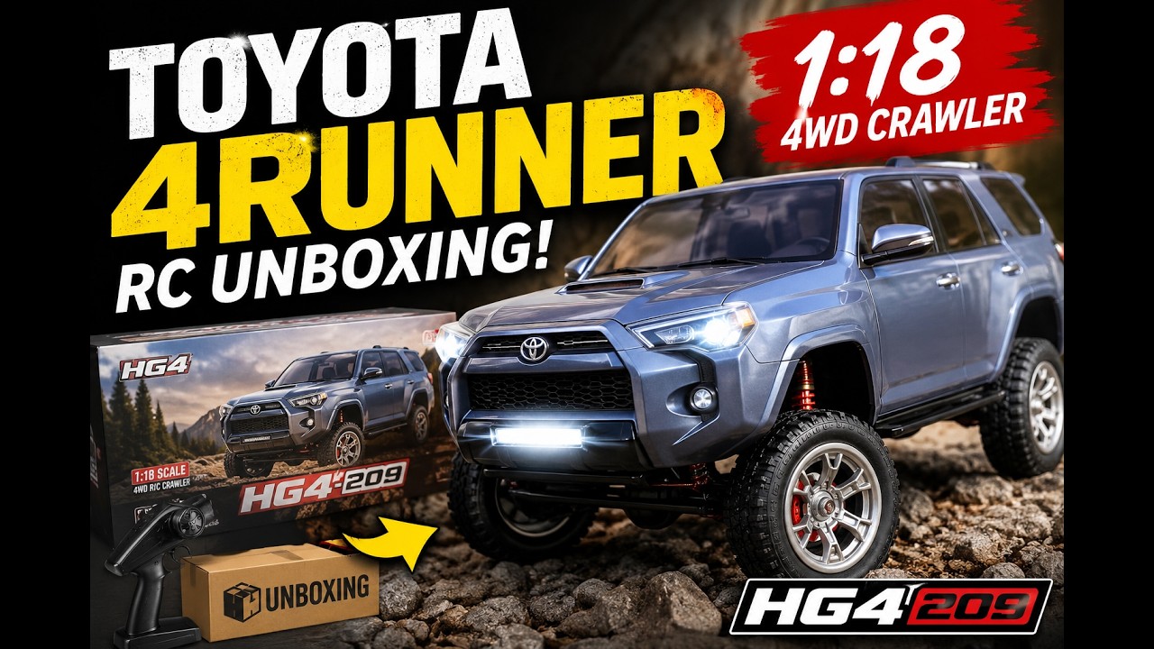 AliExpress Toyota 4Runner RC Unboxing! 1:18 4WD Crawler HG4 209