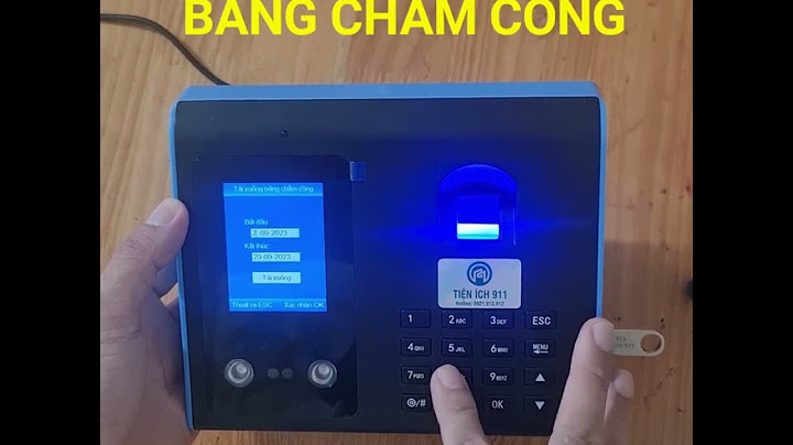 Hướng dẫn báo cáo máy chấm công