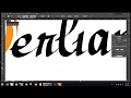 How to create handwriting logo design from brush tools