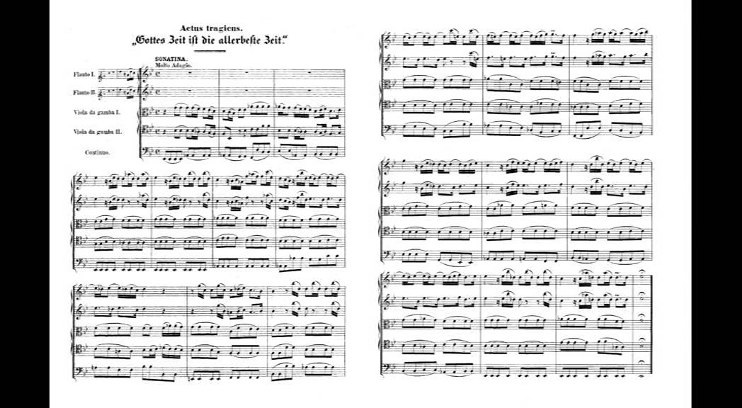 Bach (JS) - Gottes Zeit ist die allerbeste Zeit - Cantata 106 (Actus Tragicus)
