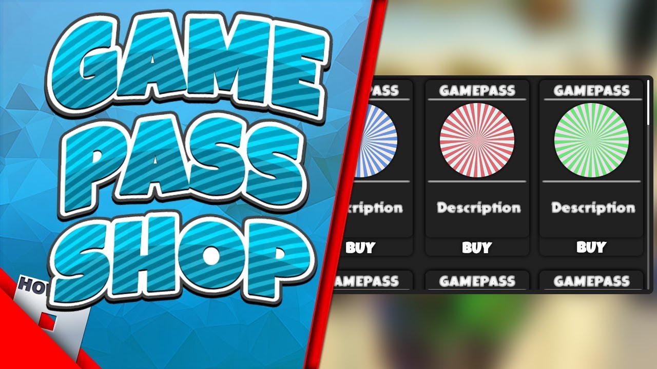 How to Make a GAMEPASS SHOP!