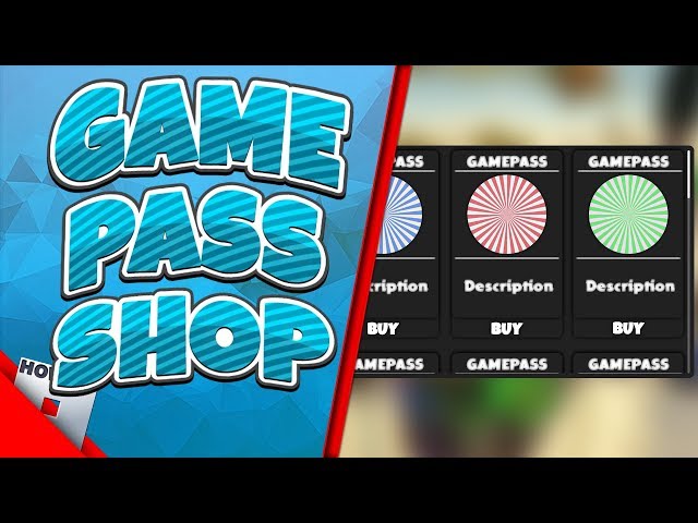 How to Make a GAMEPASS SHOP!