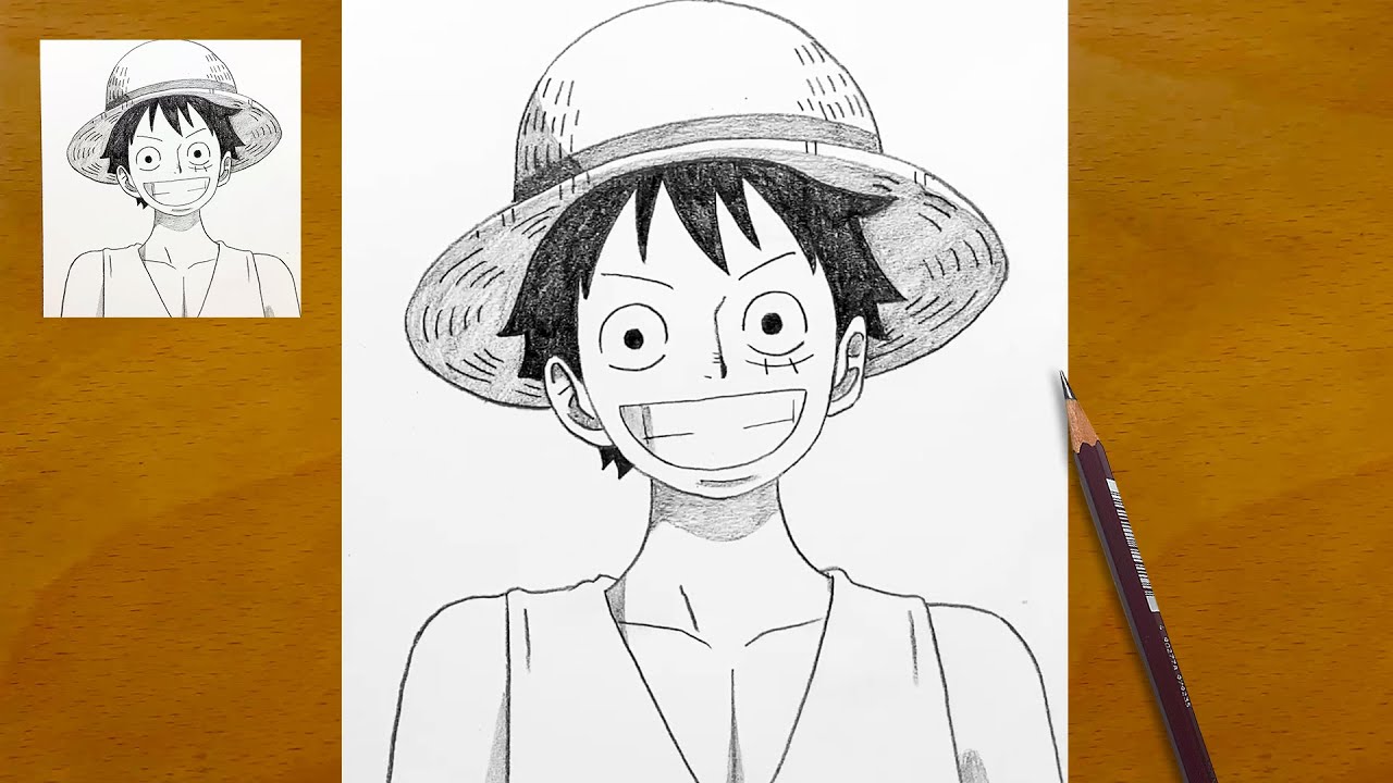 How to Draw Luffy Step by Step || Easy One Piece Drawing || Anime ...