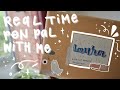 real time penpal with me — soft crafty aesthetic — no music, no talking