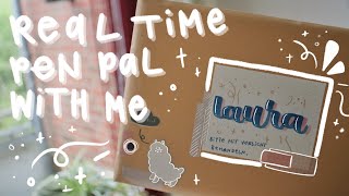 real time penpal with me - soft crafty aesthetic - no music, no talking