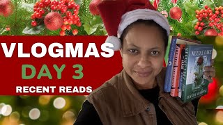 VLOGMAS 25 Day 3 | November Reading Recap | RunwrightReads
