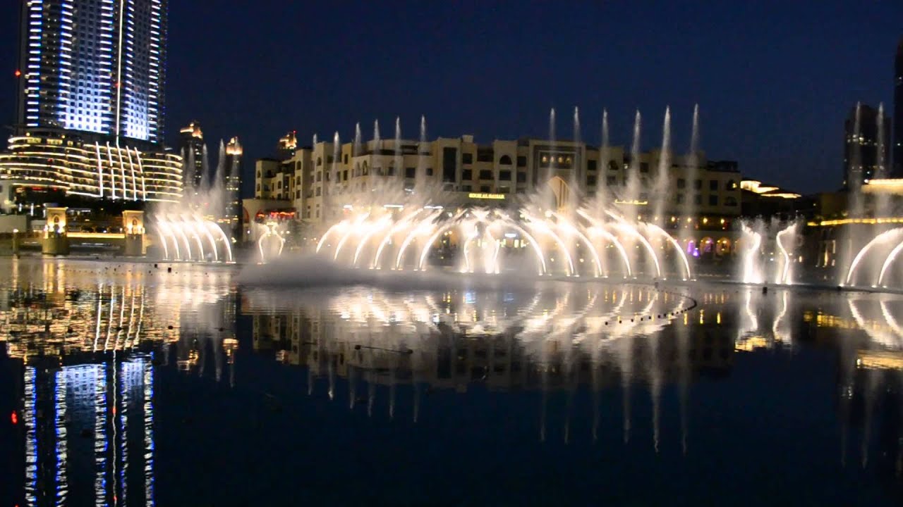 Dubai dancing fountains YouTube