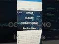 what game composing looks like #composerlife #gamemusic #indiedev #gameaudio #ost