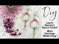 Tips, Tricks, and Hacks! Learn How to Create Your Own DIY Wire Wrapped Earrings! Beading Made Easy!