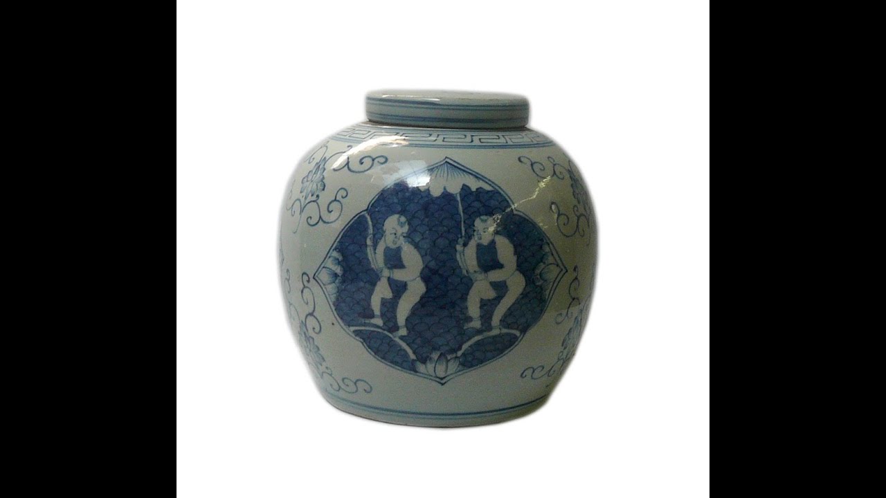 Chinese Blue White Porcelain Large Ginger Jar cs601-5