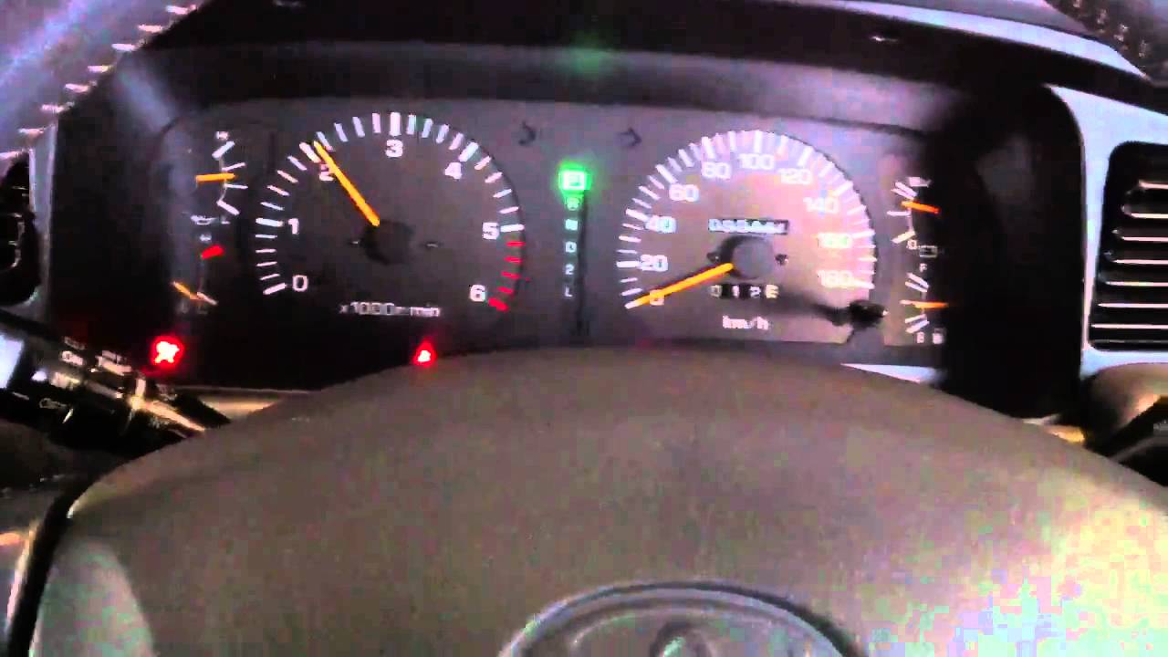 1996 Toyota Landcruiser 4.5D VX speedometer YouTube