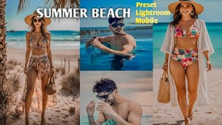 Summer Beach Preset Lightroom Mobile | 🏖️ Aesthetic Travel Photo Editing Tutorial #lr screenshot 3