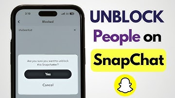 How To Unblock People On Snapchat! 2025