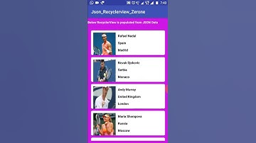 Android Parse JSON and display in recyclerview