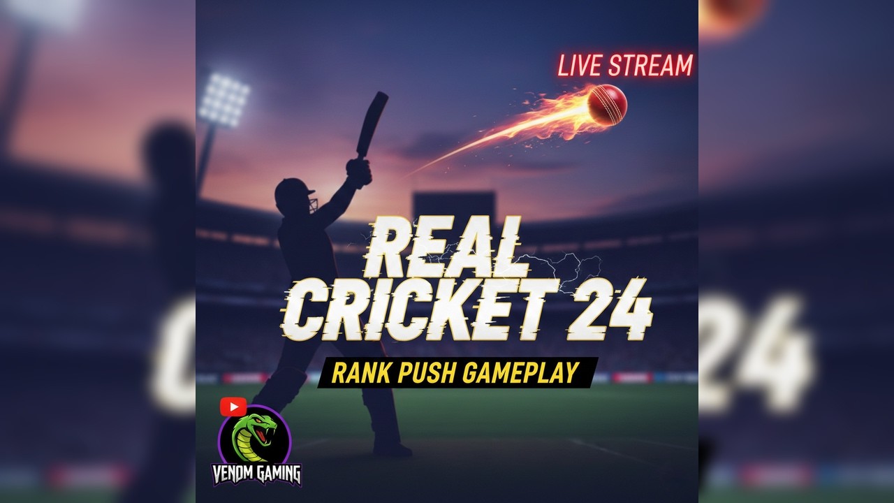 🔴 VENOM GAMING IS LIVE 🔴 🔴REAL CRICKET 24 RANK PUSH GAMEPLAY #rc24 #realcricket24 #viratkohli #ipl