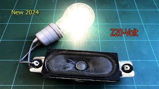 How to make 220v free energy using Speaker magnet energy