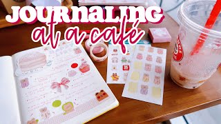 journaling at a cafe: things that made me happy 🍦🌧 collab with Cat Perez