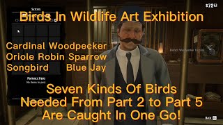 RDR2-Quick Hunt|Cardinal,Woodpecker,Oriole,Robin,Sparrow,Songbird,BlueJay|100% 3-Star Spawn Location