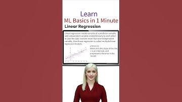 Learn ML basics in 1 Minute | Linear Regression