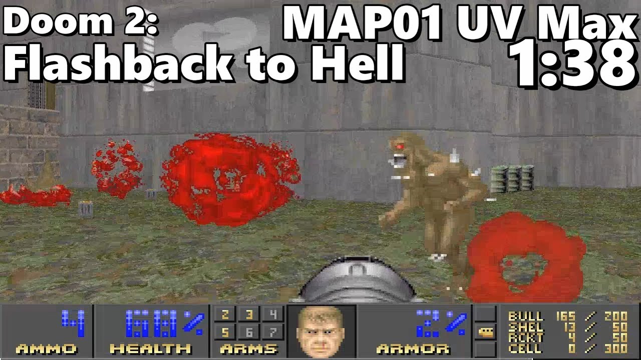 Doom 2: Flashback to Hell MAP01: "Approach" UV Max in 1:38 - YouTube