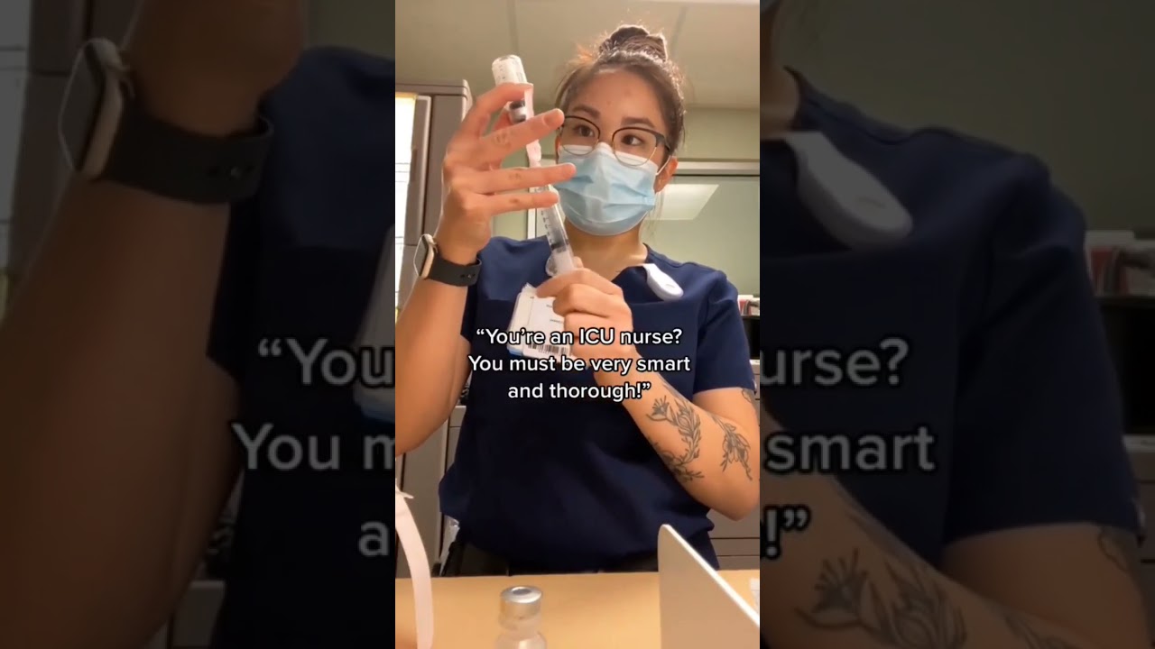 you're an Icu Nurse!nursing funny video. 