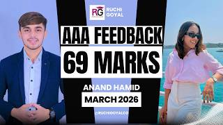ADVANCED AUDIT AND ASSURANCE AAA MARCH 2026 FEEDBACK BY ANAND - STUDENT OF RG CLASSES - ACCA AAA