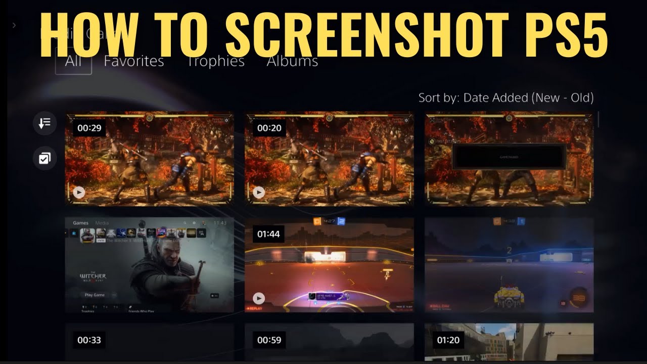 PS5 Capture Settings - How to record video, take screenshots, save