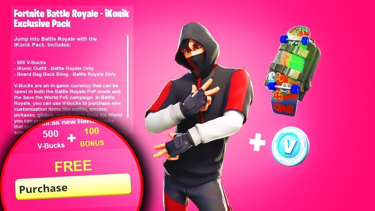 FORTNITE: AVOIR LE SKIN IKONIK GRATUITEMENT ! - YouTube