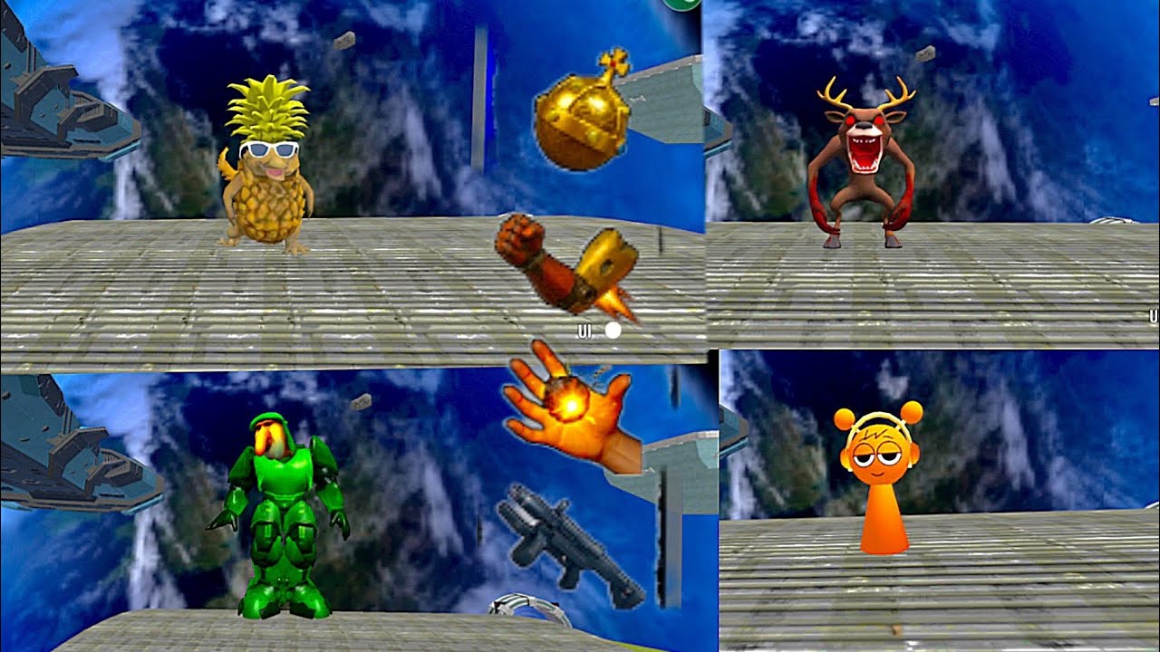 Sandbox in Space New Update Added Sprunki VS Brainrot Destruction Weopens Which One Can Survive