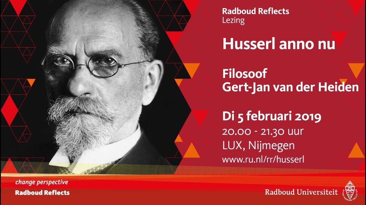 Husserl anno nu | Lezing door filosoof Gert-Jan van der Heiden - YouTube