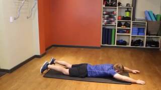 back extension/ prone/ mat aka Superman