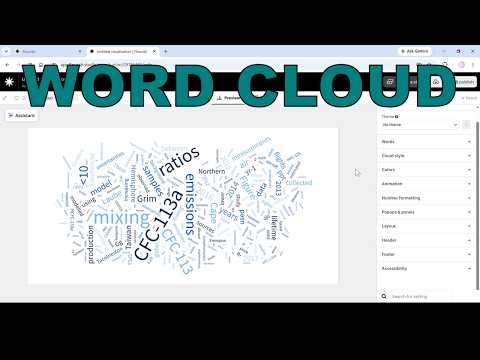 How to make a word cloud in Flourish
