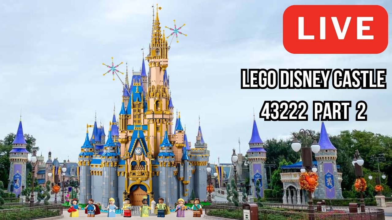 🔴Let's Build the LEGO Disney Castle Pt2