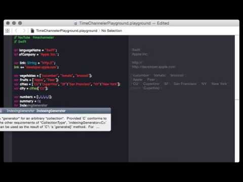 Swift: variables, arrays and loops