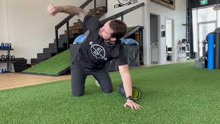 Foam Roller Thread the Needle