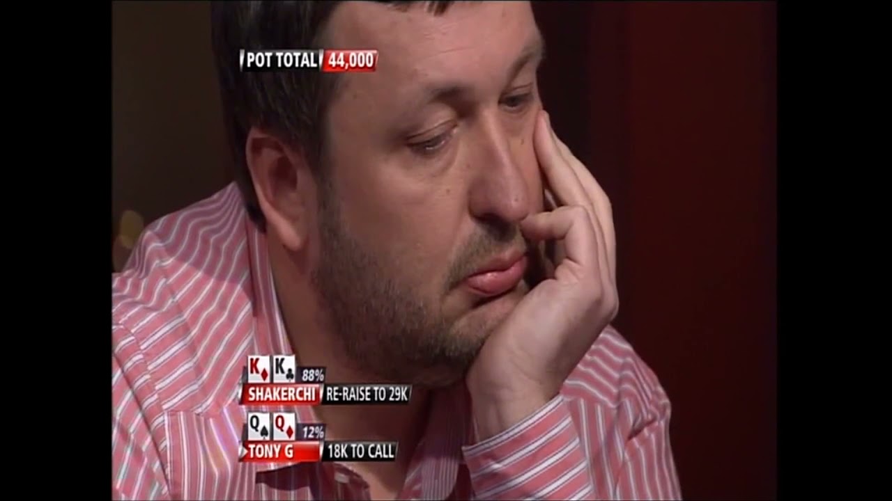 Tony G gets twice a cold deck in one hand