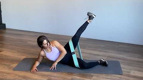 Side-Lying Hip Abduction (Right) with Resistance Band – Booty Band Exercises – Zaksy.com