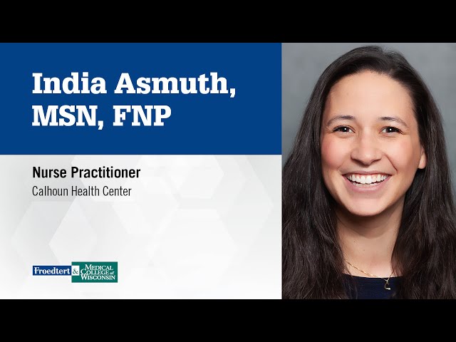 Watch India Asmuth, nurse practitioner, family medicine on YouTube.