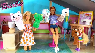 Most Popular Barbie Toys: Barbie Stories with Barbie House, Barbie Car,  Barbie Camper, Chelsea Toys 