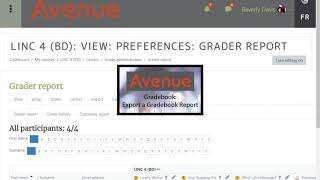 Gradebook: Export a Gradebook Report