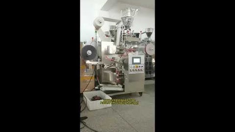 C18 inner and outer Arabica coffee bag packing machine with thead,tag