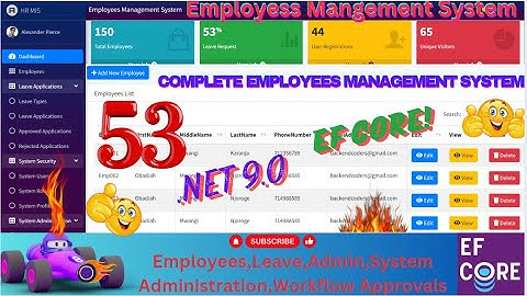 EP 53 Employees Management System With EFCore,MS SQL ASP.NET.CORE,Multiple User Approval Workflows🚀💥