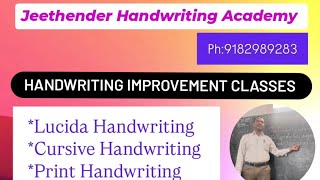 Lucida Handwriting workshop @ Krushi High school, Suraram, hyd 