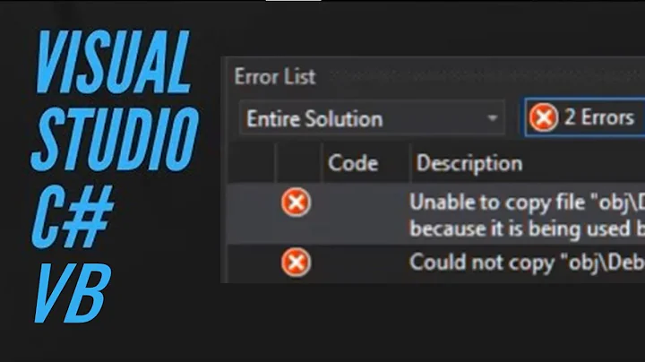 [SOLVED] Unable to copy a file from obj - Winform Visual Studio